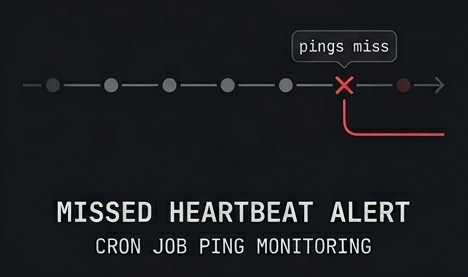 Missed heartbeat alert - Cron job ping monitoring
